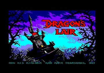 Dragon's Lair (UK) (1985) (Trainer) screen shot title